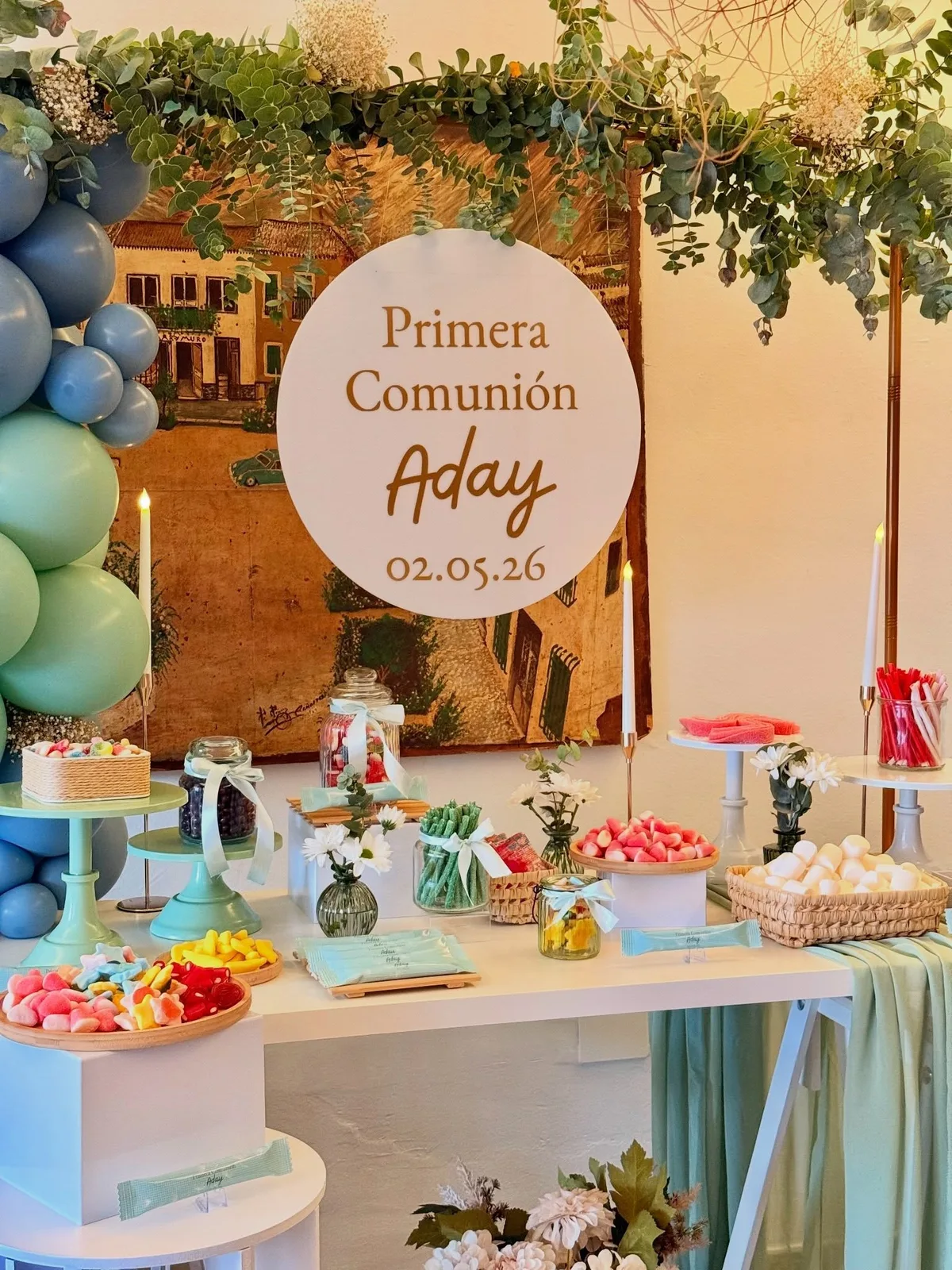 Decoración para comuniones realizada por Mi Fiesta Málaga