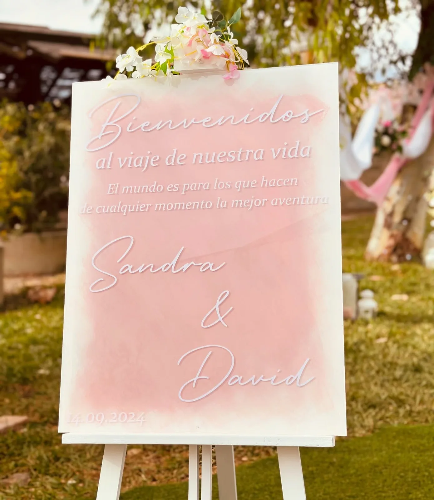 Decoración para bodas realizada por Mi Fiesta Málaga