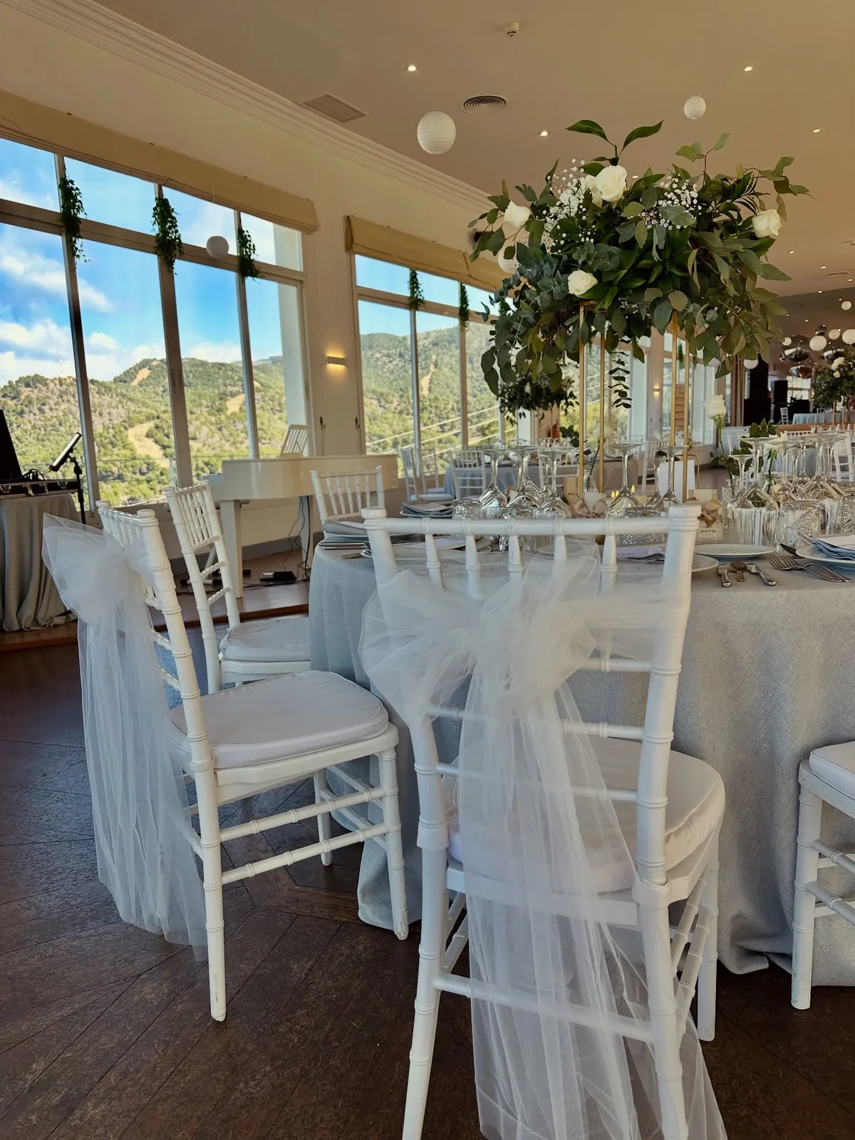 Decoración para bodas realizada por Mi Fiesta Málaga
