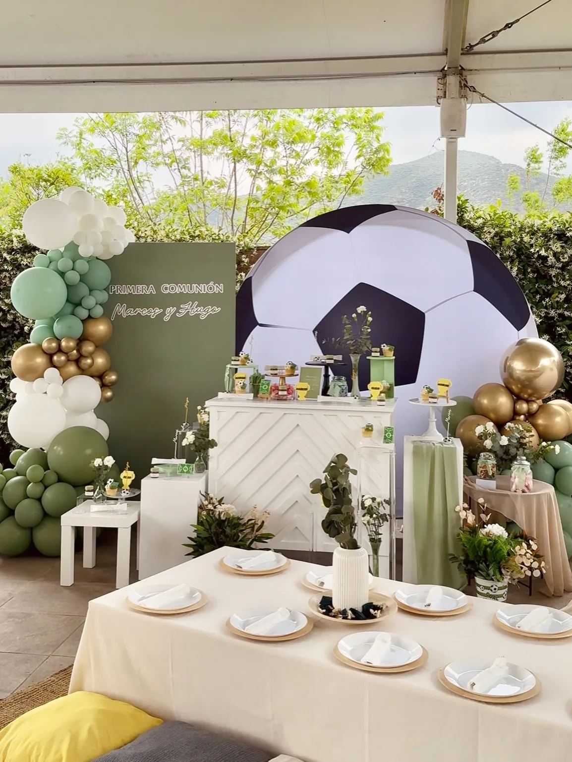 Decoración para comuniones realizada por Mi Fiesta Málaga
