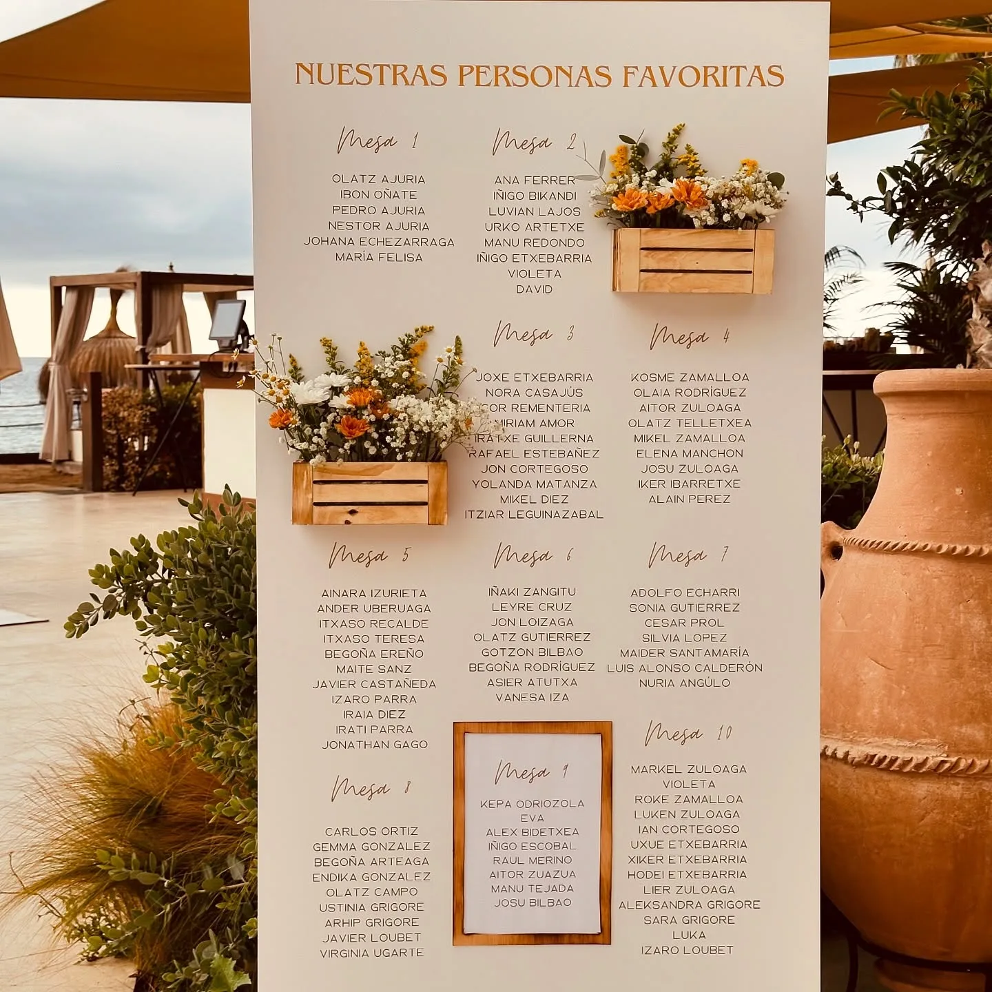 Decoración para bodas realizada por Mi Fiesta Málaga