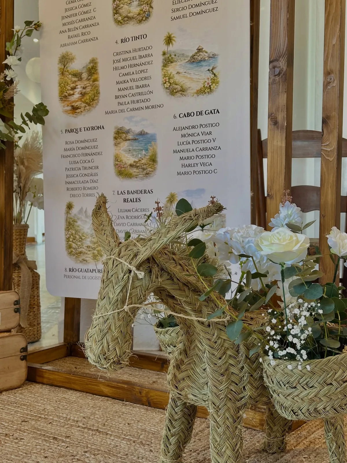Decoración para bodas realizada por Mi Fiesta Málaga