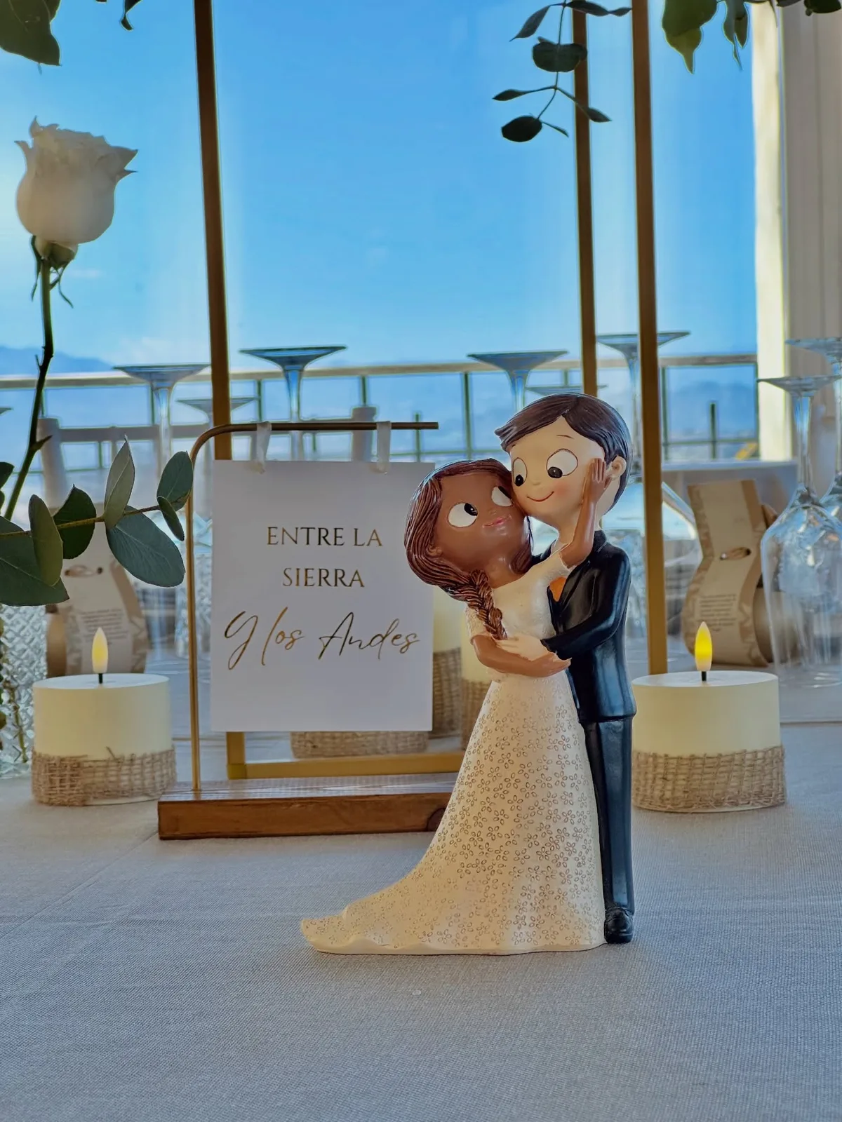 Decoración para bodas realizada por Mi Fiesta Málaga