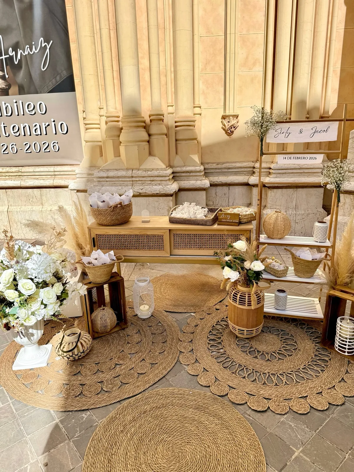 Decoración para bodas realizada por Mi Fiesta Málaga