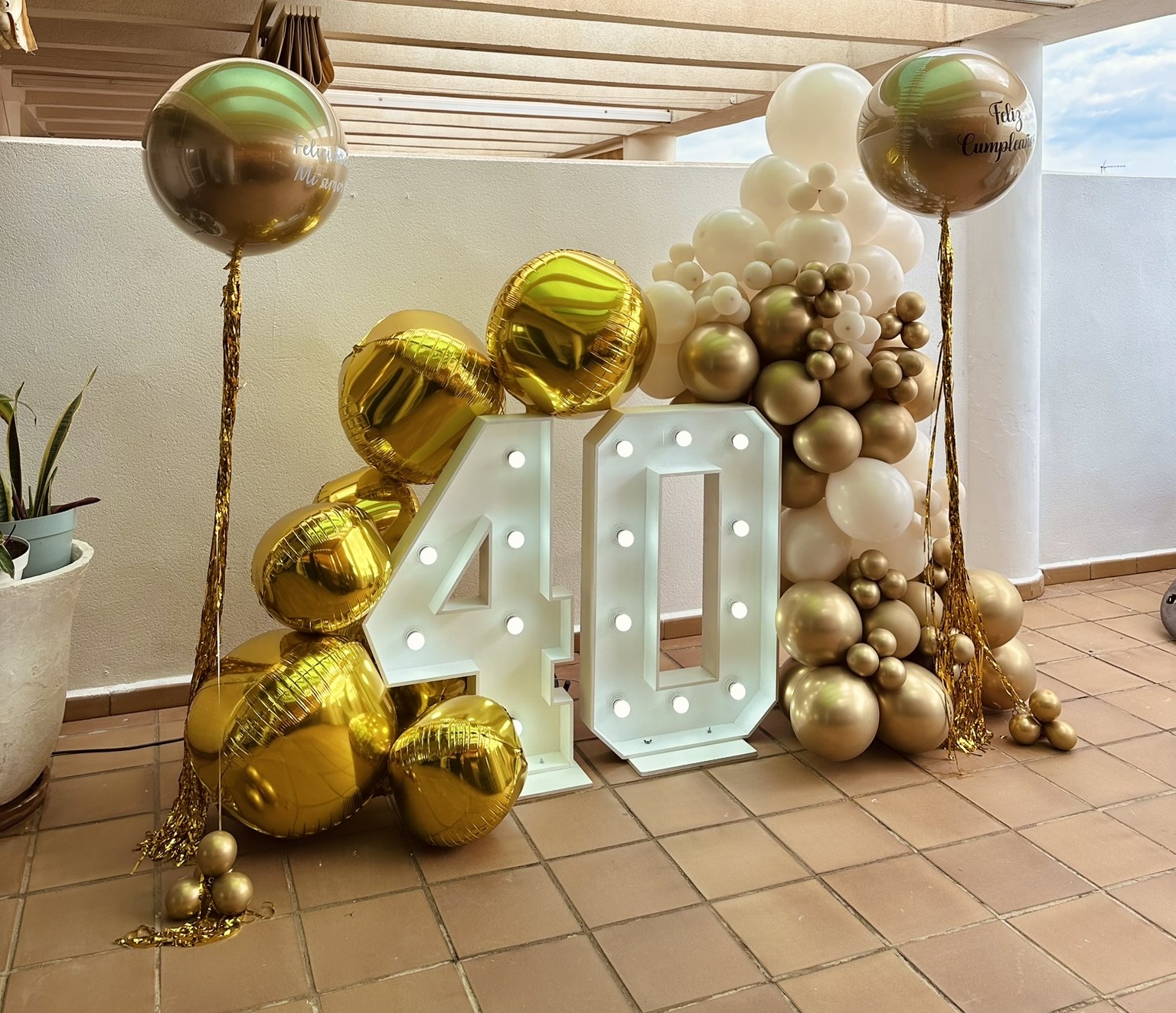 Globos personalizados para celebración en Málaga